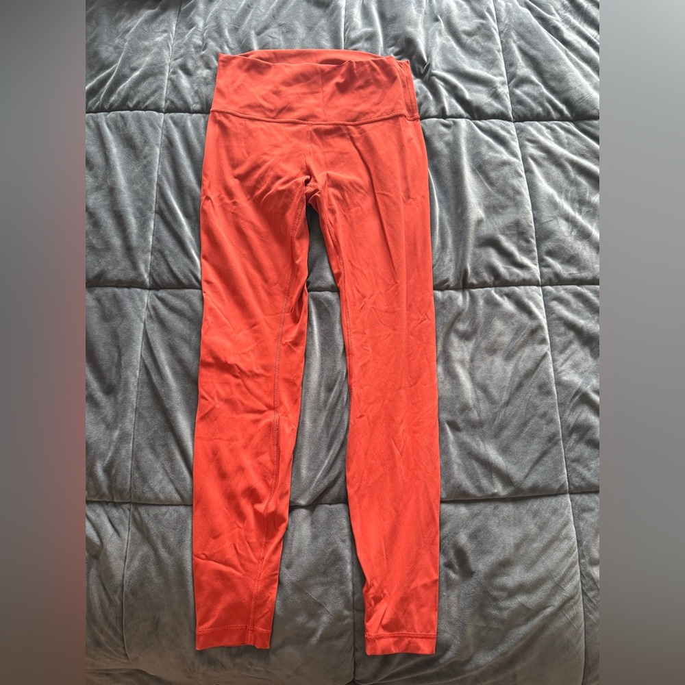 Burnt orange-red Align Lululemon Pants